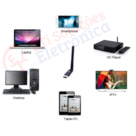 Adaptador Wifi receptores USB 150Mbps