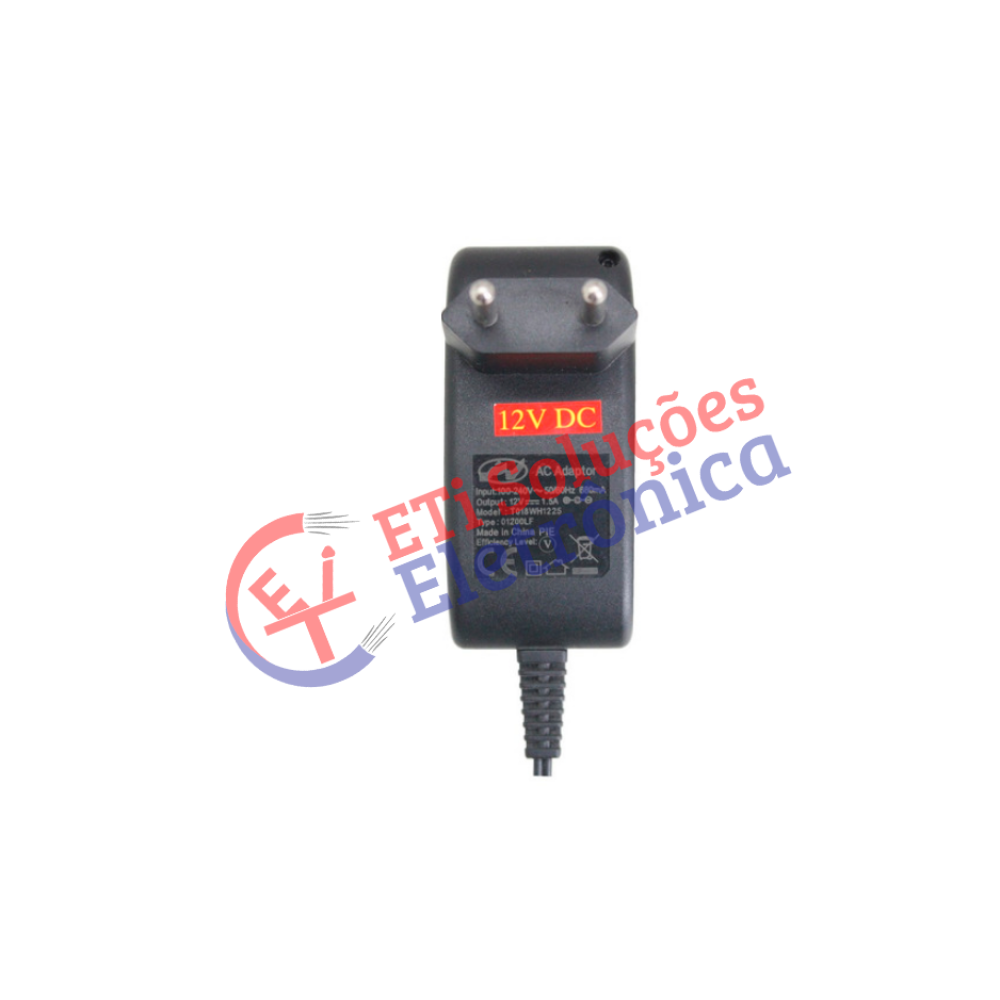 Fonte 12v 1,5A Plug P4