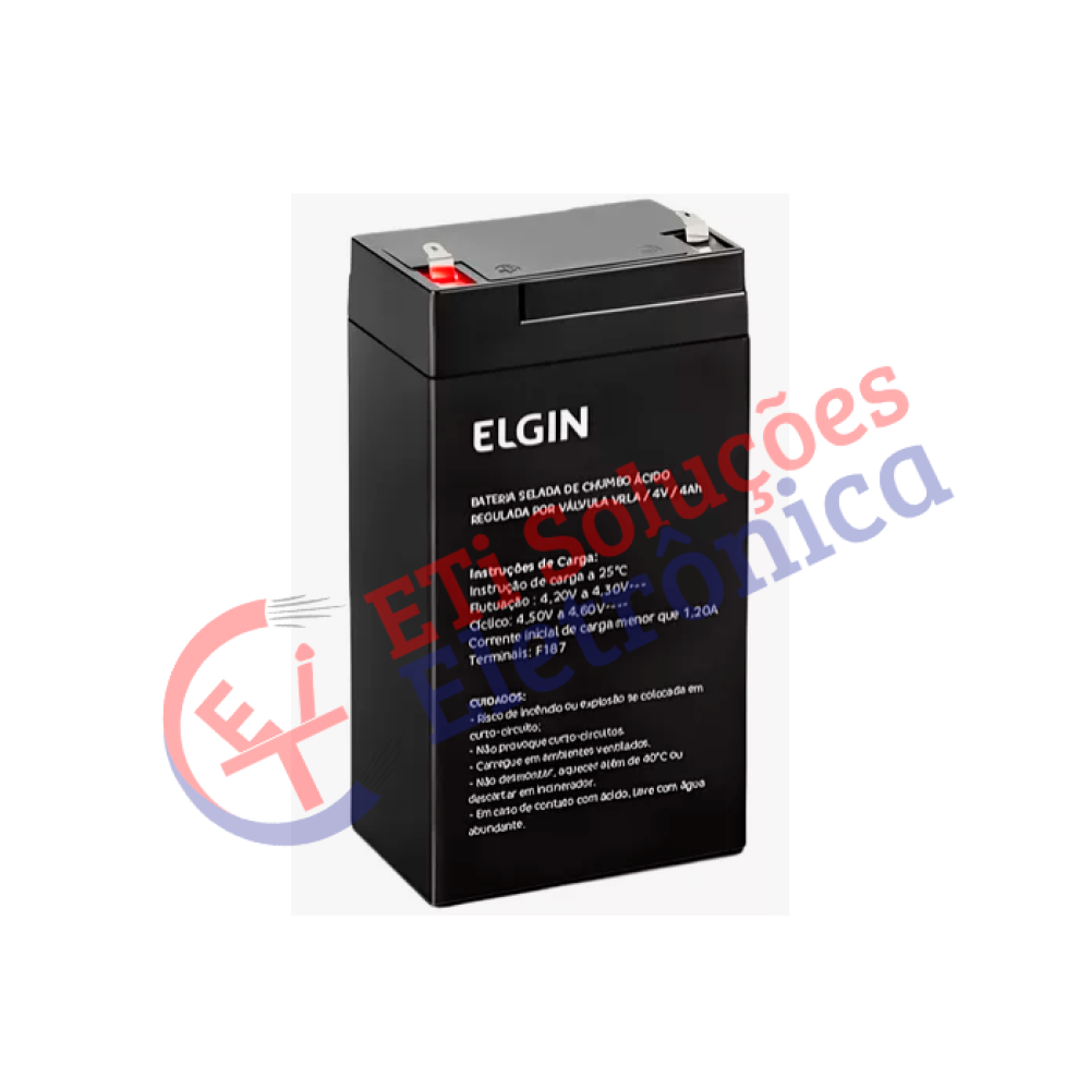 Bateria 4V 4Ah Elgin Bateria 4V 4Ah Elgin