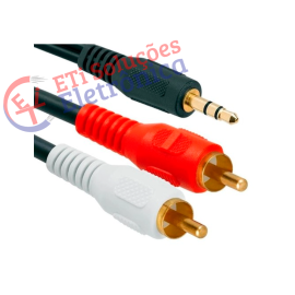 Cabo P2 Macho 2 Rca Macho 1,5m