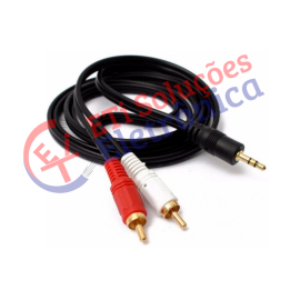 Cabo P2 Macho 2 Rca Macho 1,5m Cabo P2 Macho 2 Rca Macho 1,5m