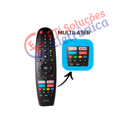 Controle TV MULTILASER LE-7611