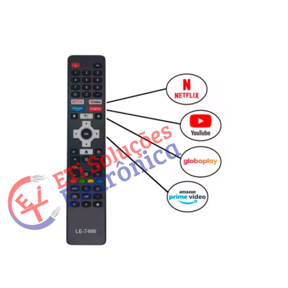 Controle Tv PHILCO LE-7486 Controle Tv PHILCO LE-7486