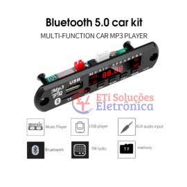 Módulo bluetooth Rádio de usb FM